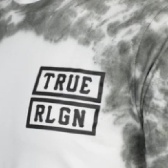 TRUE RELIGION Mens Short Sleeve OUTLAWS Crewneck TIE DYE T-Shirt - Picture 3 of 4